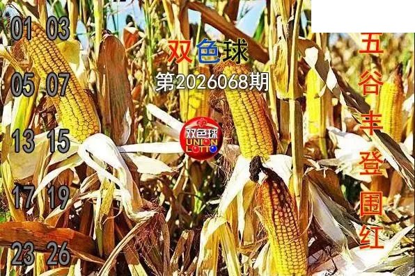 双色球2026年图迷068期 五谷丰登围红图