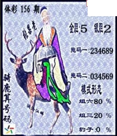 26年体彩P3156期 茶城沧江图谜